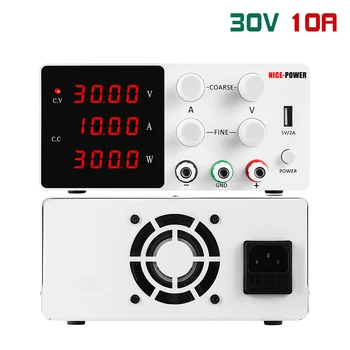 

Adjustable DC Power Supply Lab 30V 10A Switching Power Supplies Voltage And Current Regulator 110V/220V