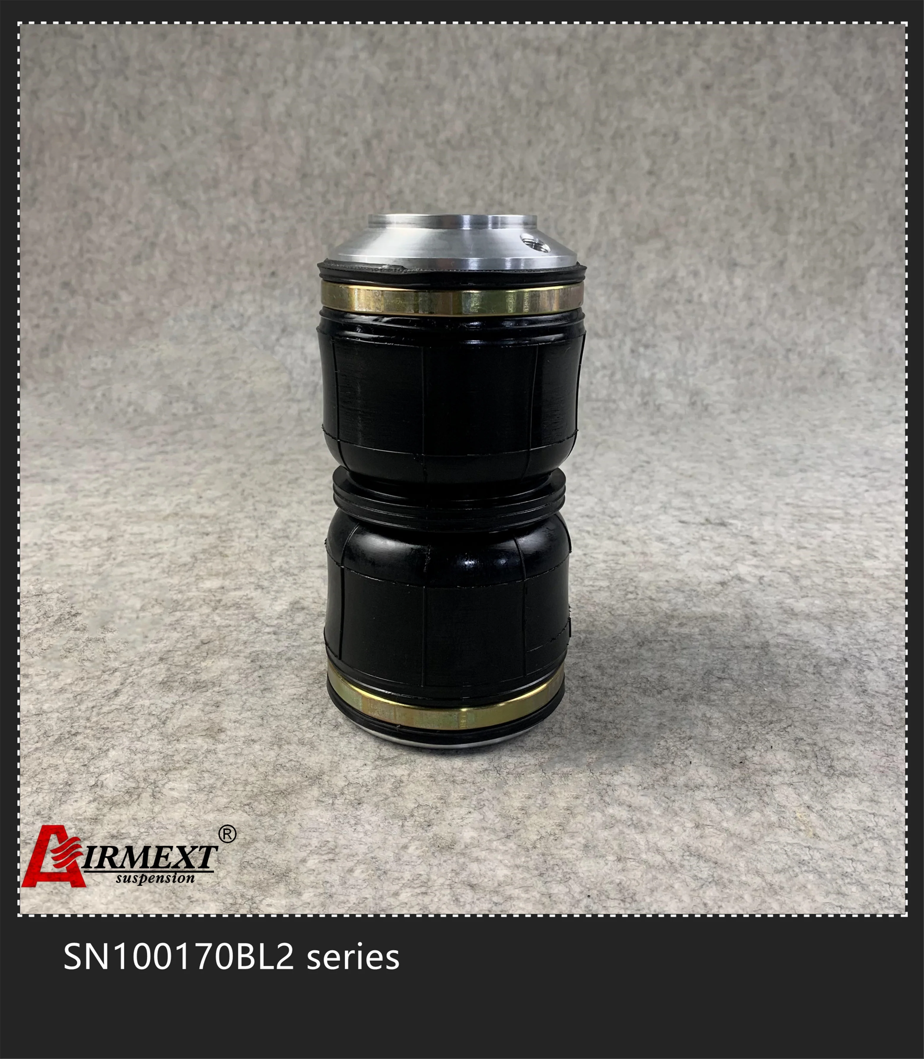 

SN100170BL2-DT2 /Fit D2 racing shocks Thread M50*2-48) /Air suspension Double convolute rubber airspring/airbag shock absorber