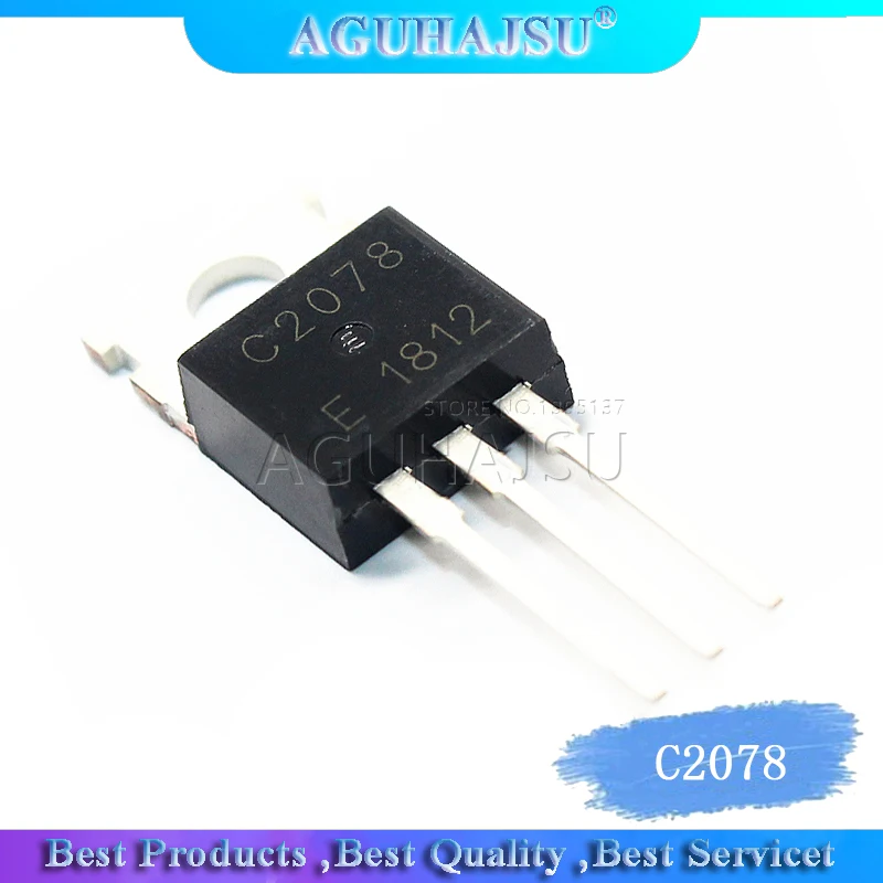10 шт. C2078 TO220 2SC2078 TO-220 2078 3A 80V | Электронные компоненты и принадлежности