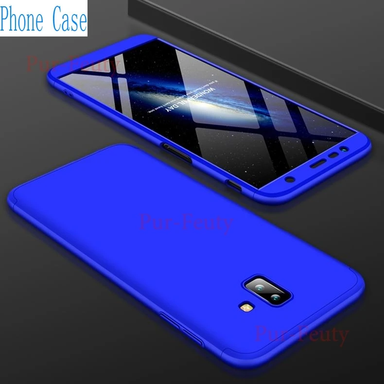 G Чехол для samsung Galaxy J6 Plus SM-J610FN/DS Etui 360 градусов Полная защита тонкая задняя крышка для samsung Galaxy J4 J6 J8 - Цвет: G