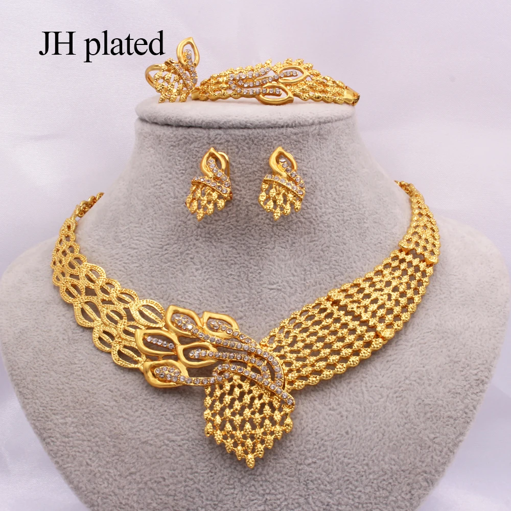 Комплект из колье серёг кольца и браслета | Украшения аксессуары