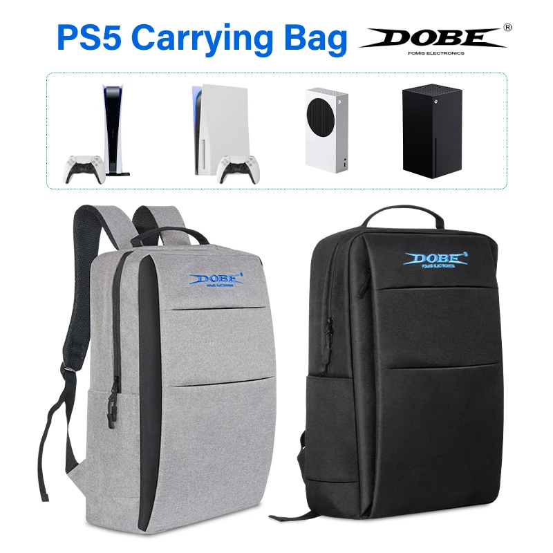 Gaming Backpack for PS5 Storage Bag for PS5 PS5 Shoulder Bag for Travel Waterproof Oxford and Shockproof Travel Carrying Bag Protective Case for PS5 Game Console Business Trips and Party 