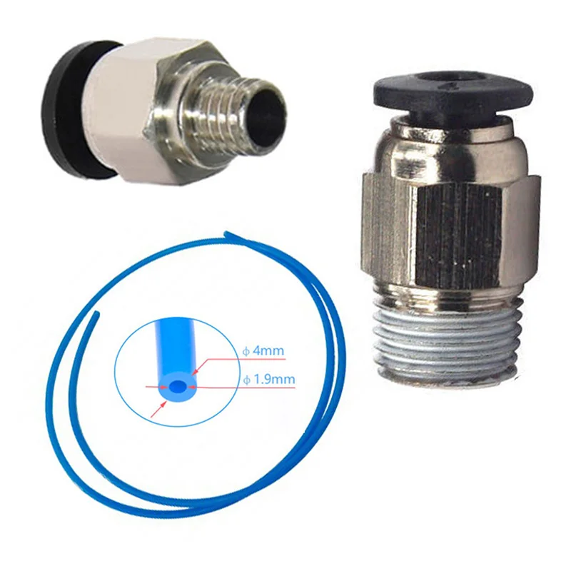 

Tube Straight Pneumatic Connector Stainless Steel Fit For Ender 3 Printer Anti-rust Supplies