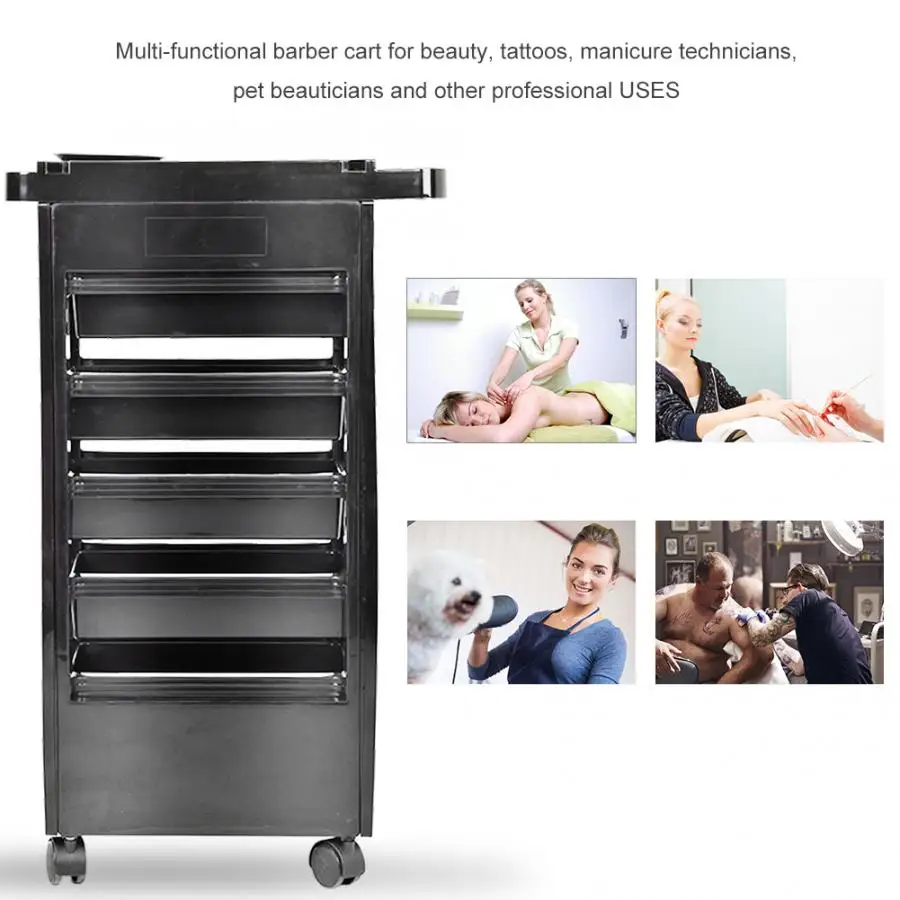 Аксессуары для салона Парикмахерская тележка хранения инструментов