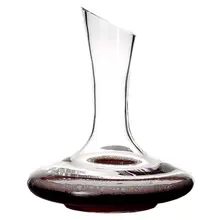 Wine Decanter 1100ML Superior Flat Base Handmade Crystal Wine Pourer Premium Water Carafe Thickened Wall Wine Gifts