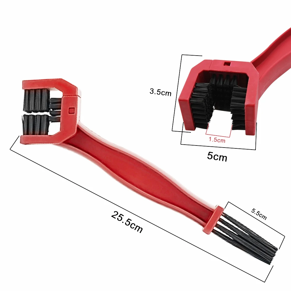 Красная щетка для чистки велосипедной цепи ABS инструмент для очистки мотоцикла и велосипеда Набор Щеток Для Чистки скруббера красный инструмент