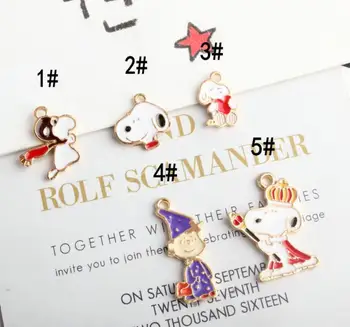 

10pcs enamel cartoon charm for jewelry making fashion earring pendant necklace and bracelet charms