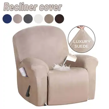 

Waterproof Recliner Stretch Sofa Cover Suede All-inclusive Non-slip Elastic Sofa Couch Cover Slipcover For Wingback Chair Sofa