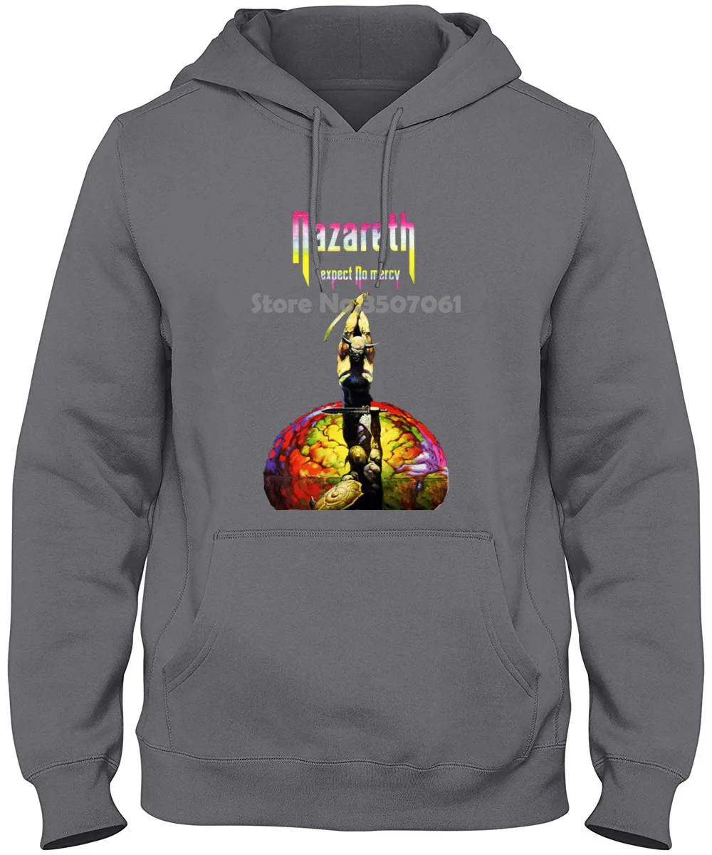 Nazareth Hard Rock Band Mens Casual Back Print Hooded Sweatshirt Black
