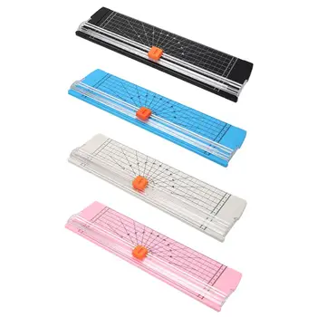 

Plastic Base Paper Cutter with Scale Paper Guillotine Cutting Machine Paper Trimmer Blades Office Home Art Crafts Tools