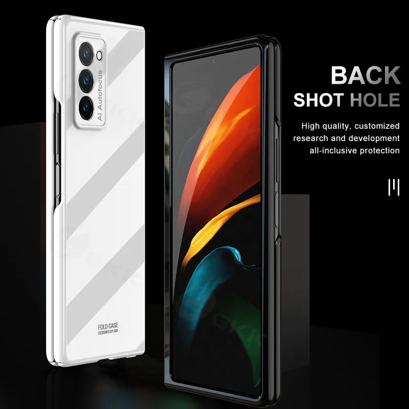 Роскошный яркий складной чехол с УФ-защитой для Samsung Galaxy Z Fold 2 противоударный