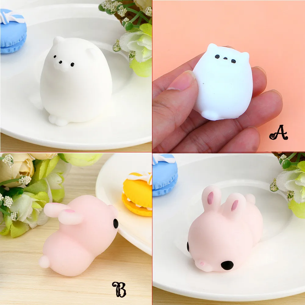 Mochi-juguetes blandos para niños, juguete antiestrés para aliviar el estrés, Mochi Kawaii