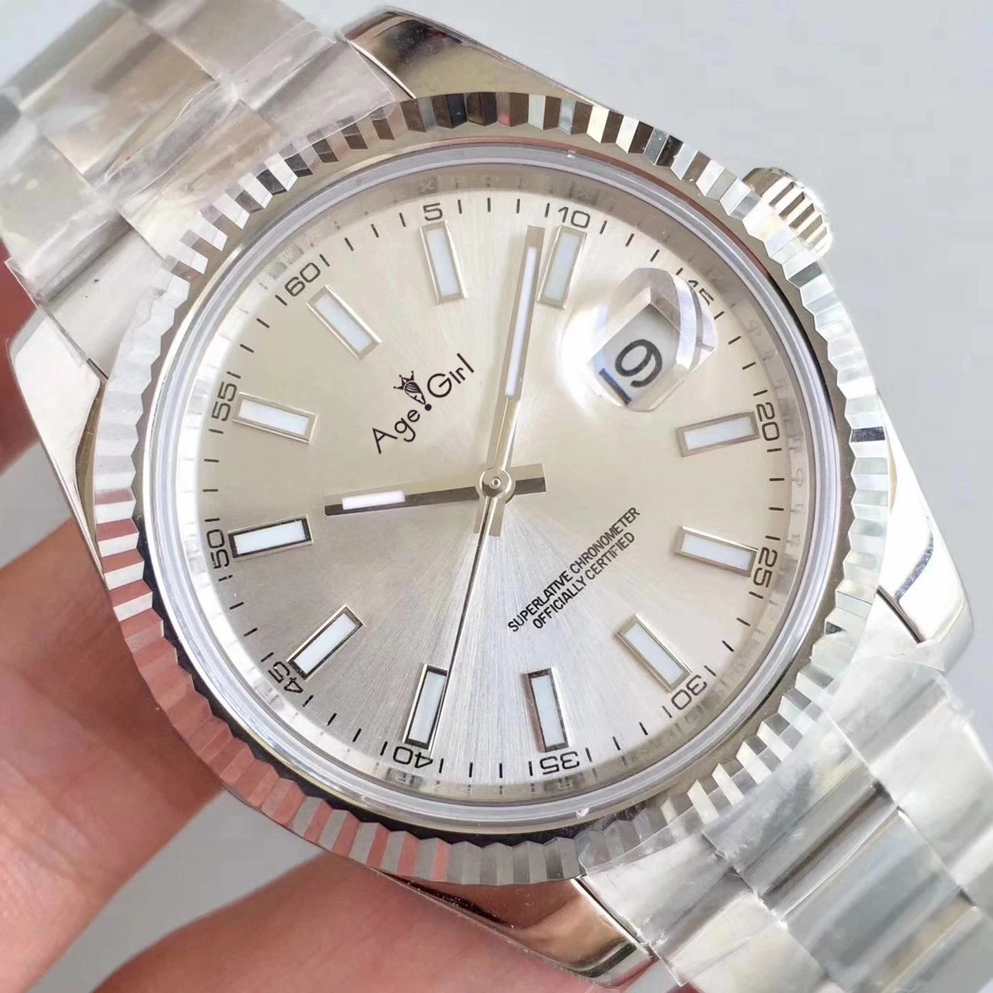 Роскошные брендовые новые мужские часы Datejust из нержавеющей стали Автоматические Механические Сапфир Черный Синий Серый Белый бриллиант 36 мм AAA