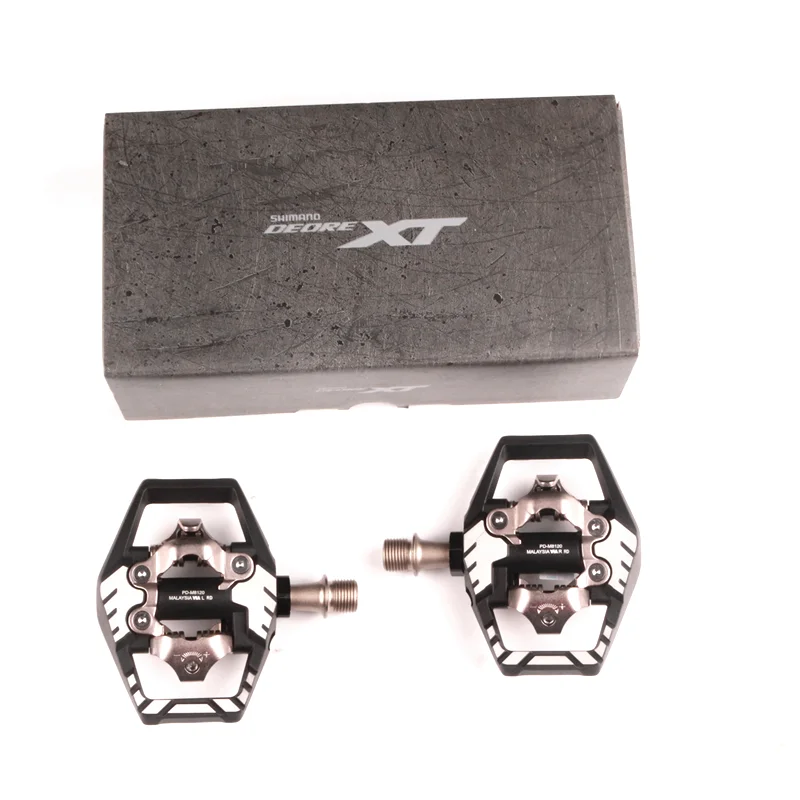 Tanie Shimano Deore XT PD M8100 PD M8120 Race SPD pedał MTB pedały do rowerów górskich z SM SH51 knagi