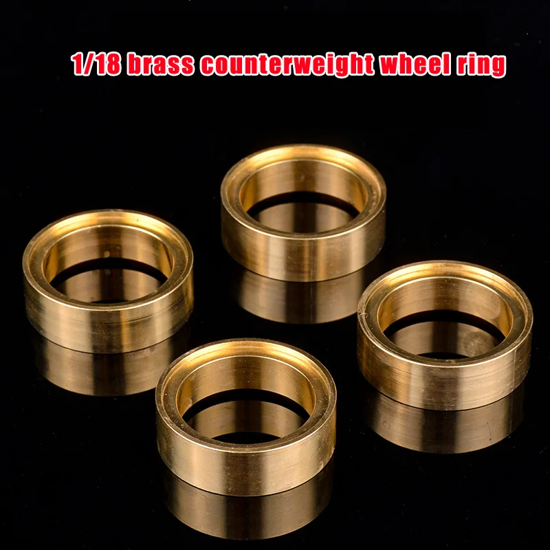 FMS 1:18 Remote Control Climbing Off-road Model Car Universal Brass Counterweight Wheel Ring Modified Upgrade Aggravated Accesso