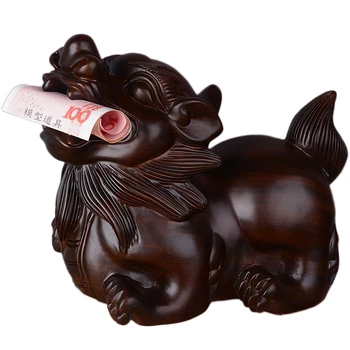 

Black Sandalwood Carving Wood Carving Mink decoration ebony carving safety Best wishes Decorative Ornaments