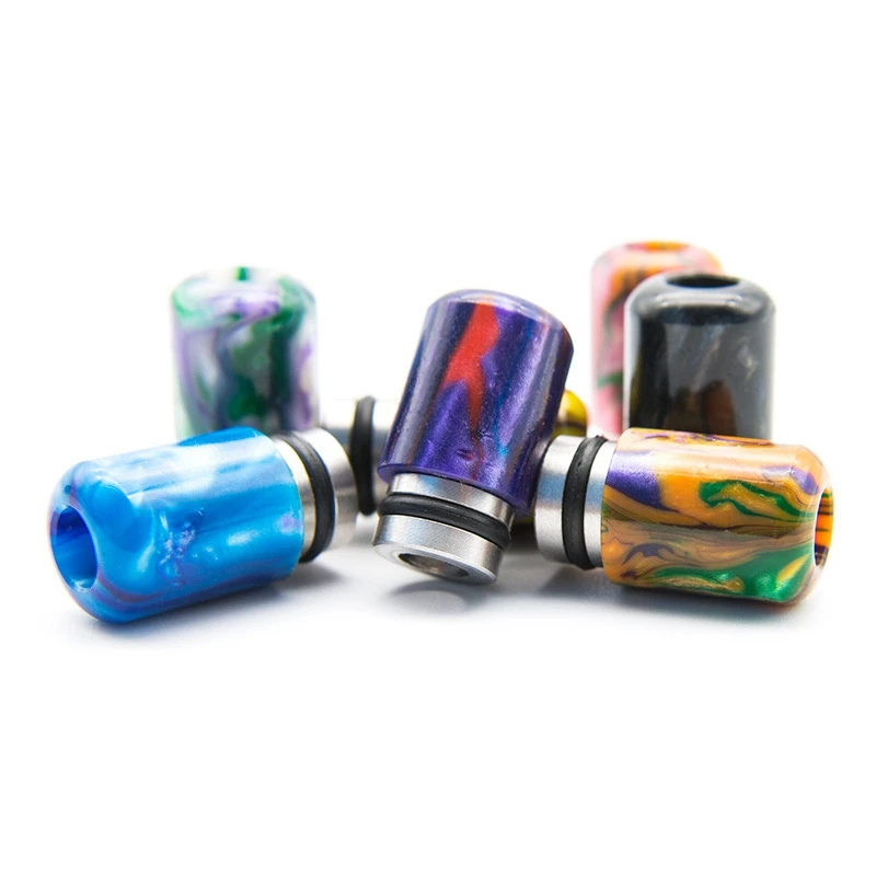 Puntas de goteo de cigarrillo electrónico, diseño único en espiral, punta de goteo de plástico 510 para Ego Aio, para evitar que Eliquid se pegue, color negro claro