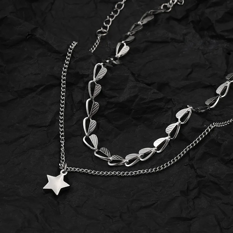 Цепочка женская из титановой стали модная индивидуальная цепочка с двойной
