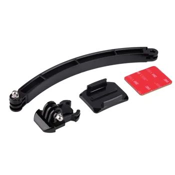 

Gopro Accessories Mount Motorcycle Cycling Helmet Extension Arm + Buckle + 3M Sticker For Gopro Hero 1 2 3 SJ4000 SJ6000 Camera