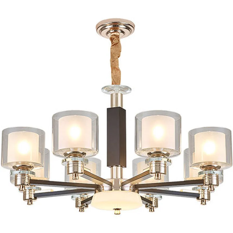 

Современные золотистые черные металлические светодиодные люстры, освещение для гостиной, стеклянные светодиодные подвесные светильники для спальни, осветительные приборы