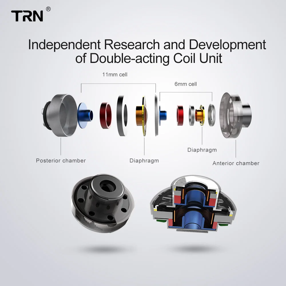 TRN V10 2DD + 2BA гибридные наушники в ухо HIFI DJ монитор для бега спортивные гарнитура V20