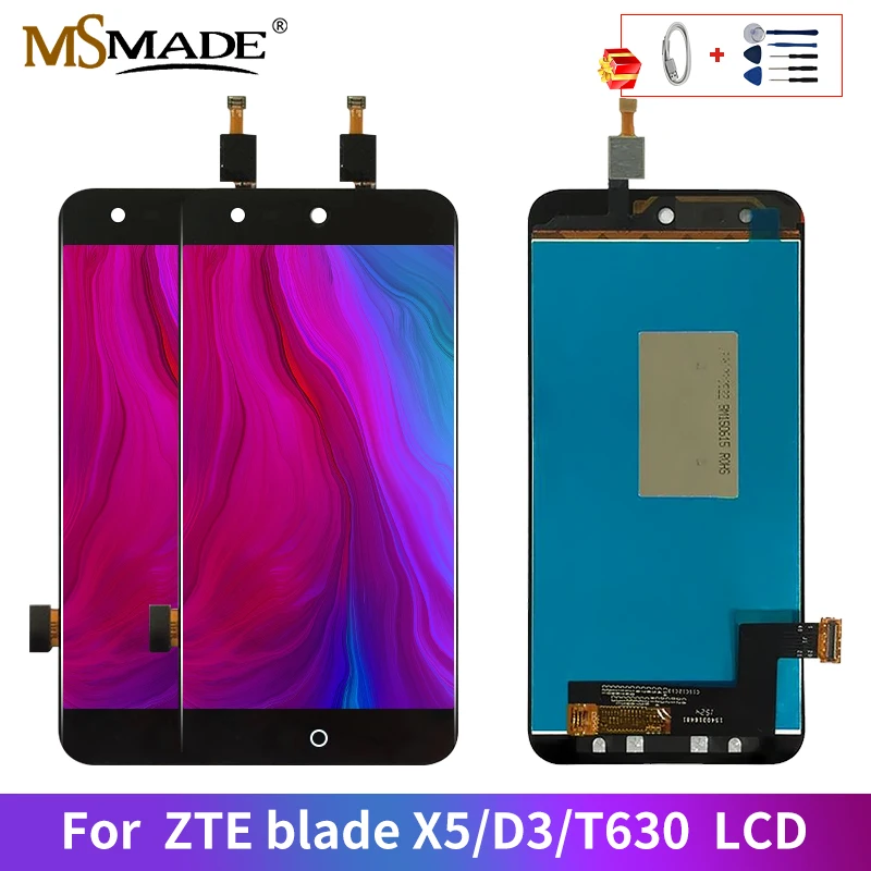 AAA Качество для zte Blade X5 D3 T630 ЖК сенсорный экран дигитайзер дисплей запасные части для D3 T630 дисплей протестирован