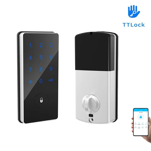 Buy TTLock APP Smart Phone Remote Control Password Code Number US Deadbolt Automatic Latch Lock