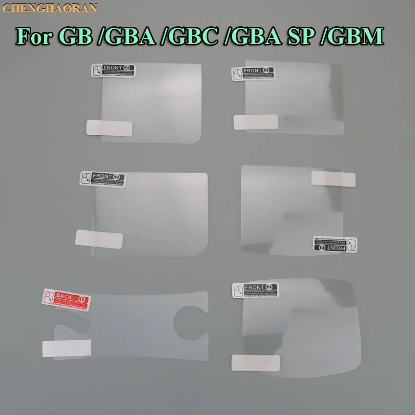 

ChengHaoRan 2PCS/LOT LCD Screen Protector Protective Film for Gameboy Color for GBA GBA SP GBC GB GBP for GBM Console