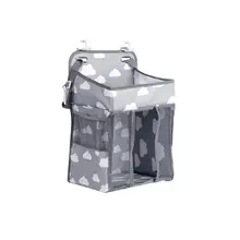 Sac de rangement suspendu multifonctionnel pour bébé, avec organisateur de chevet de grande capacité 
