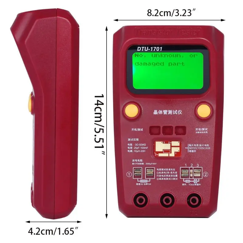 

BSIDE ESR02PRO Digital Transistor Tester Capacitance Inductance Resistance LCR Meter Multimeter SMD Components ESR Measurement