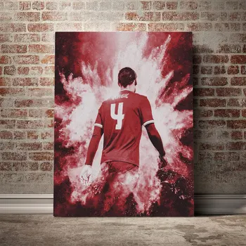 

Virgil van Dijk Poster Canvas Wall Art Decoration prints for living Kid Children room Home bedroom decor Painting Decorative