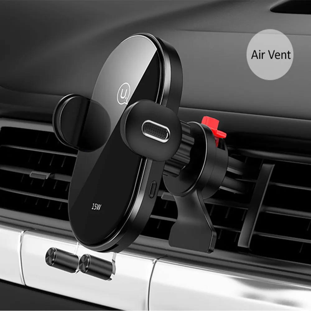 USAMS Wireless Phone Charging Car Holder Automatic