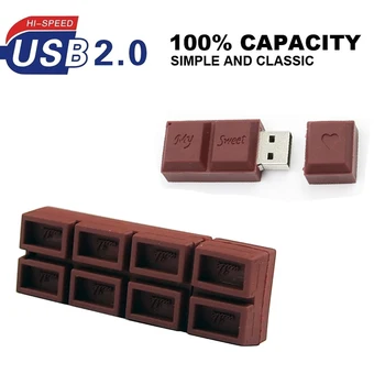 

Sweet Chocolate Usb Flash Drive 8gb 16gb 32gb 64gb White Tooth Memory Sticks Pen Drive Flash Stick Pen Drive Best Gift Usb