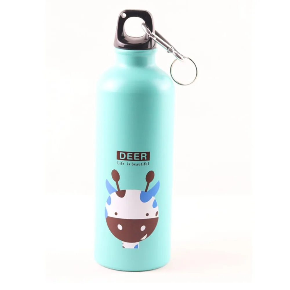 Мультяшная бутылка для воды из алюминиевого сплава с изображением животных, панды, чайник для воды, Спортивная бутылка для воды для путешествий на открытом воздухе