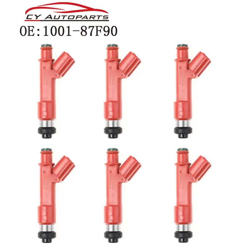 6PCS 1500cc Fuel Injector Nozzle EV14 E85 For Toyota 1.8L Elise tC Corolla Matrix Yaris Exige 1001-87F90 100187F90 | Автомобили и