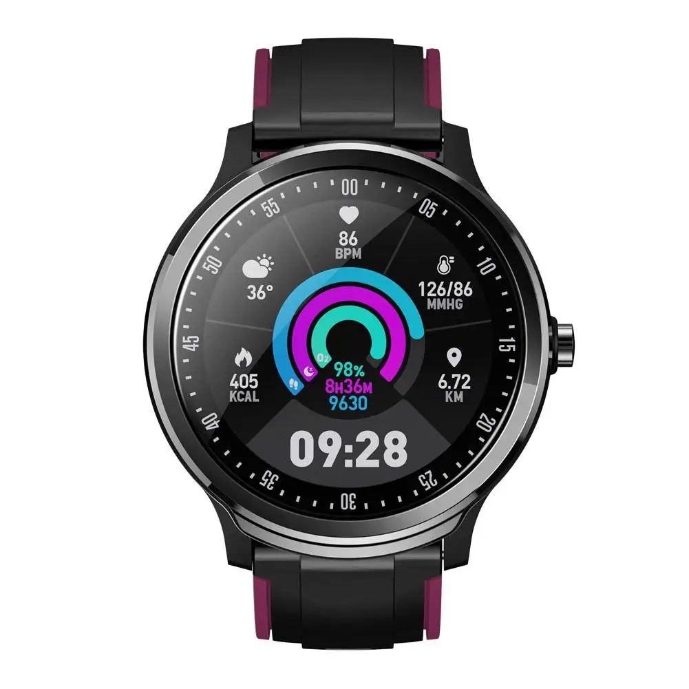 

SN80 Smart Bracelet Full Touch Full Round Screen Heart Rate Blood Pressure Multi-motion IP68 Call Reminder Sport Smart Wristband