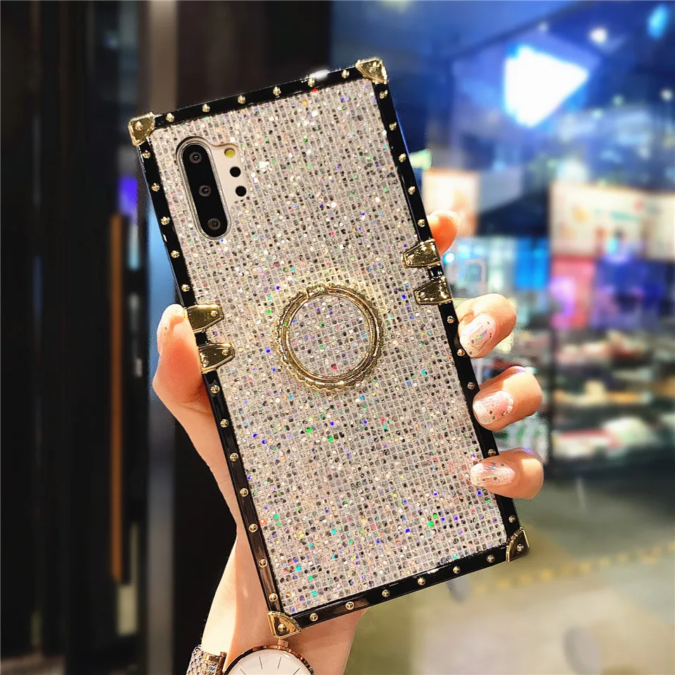 Musubo Luxury Phone Case For Samsung Galaxy S20 FE Note 10 Plus Note 20 Ultra A72 a52 A51 a32 A71 a70 Glitter Shine Cover Coque samsung silicone