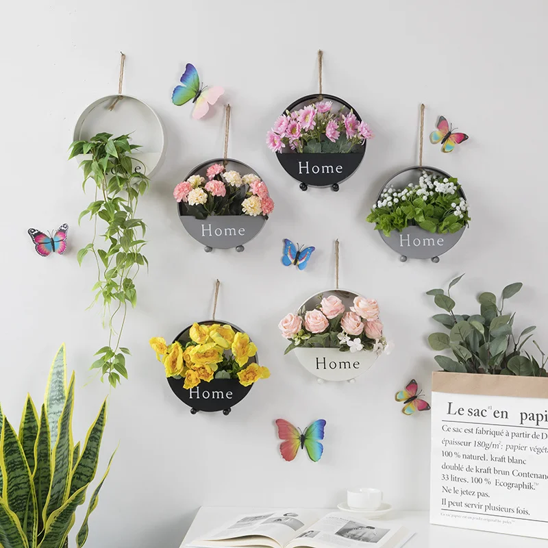 Wall hanging flower decoration wall hanging flower door hanging indoor decoration hanging wall