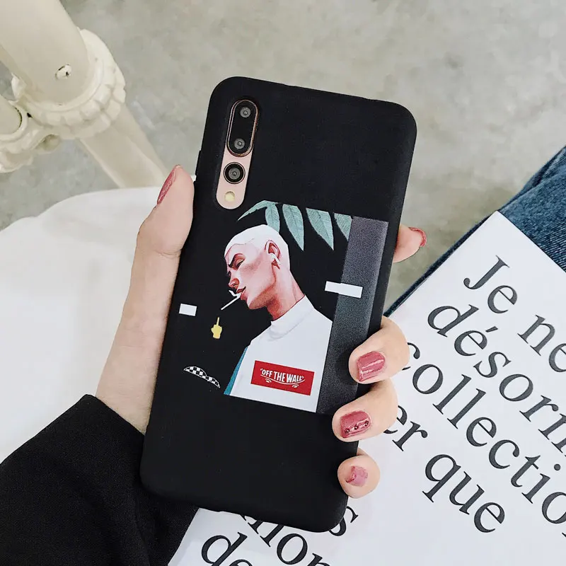 Cartoon Soft silicone Shell For iPhone X XR XS Max 8 7 Plus 360 degree Protection Bumpers Huawei P30 P20 Nova 4 Honor 10 | Мобильные
