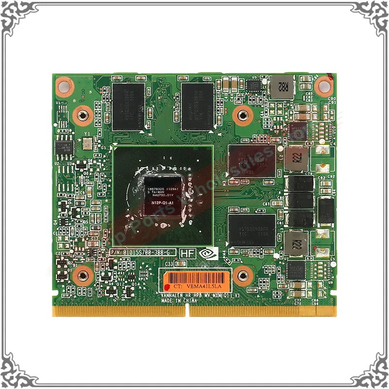 Q1000M M2P-Q1-A1 2GB For Dell M4600 M4700 HP 8540 w显卡 (2)
