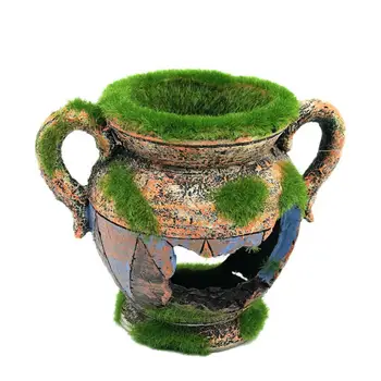 

1PC Aquarium Decoration Hollow Rockery Ornament Aquarium Resin Fish Hideout Hideaway(B)