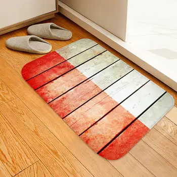 

Carpet Flannel Printed Doormat Soft Print Pad Non-slip Kitchen Rugs Bath Mats Home Kitchen Decorations 2020