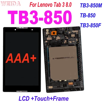 

New 8'' LCD For Lenovo Tab 3 TAB3 8.0 Tab3-850 TB3-850M TB-850 TB3-850F Touch Screen Digitizer LCD Display Assembly with Frame