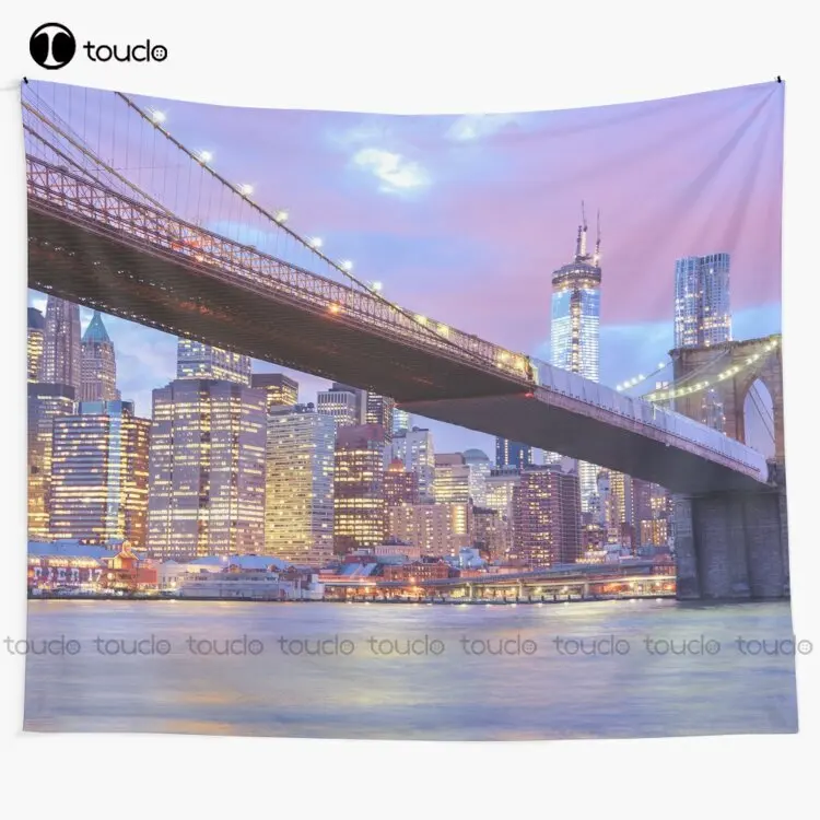 Ponte Di Manhattan New York City Nyc Ponte Di Manhattan Arazzo Di Manhattan Manhattan Arazzo Tendenza Decorazione Personalizzata Appeso A Parete
