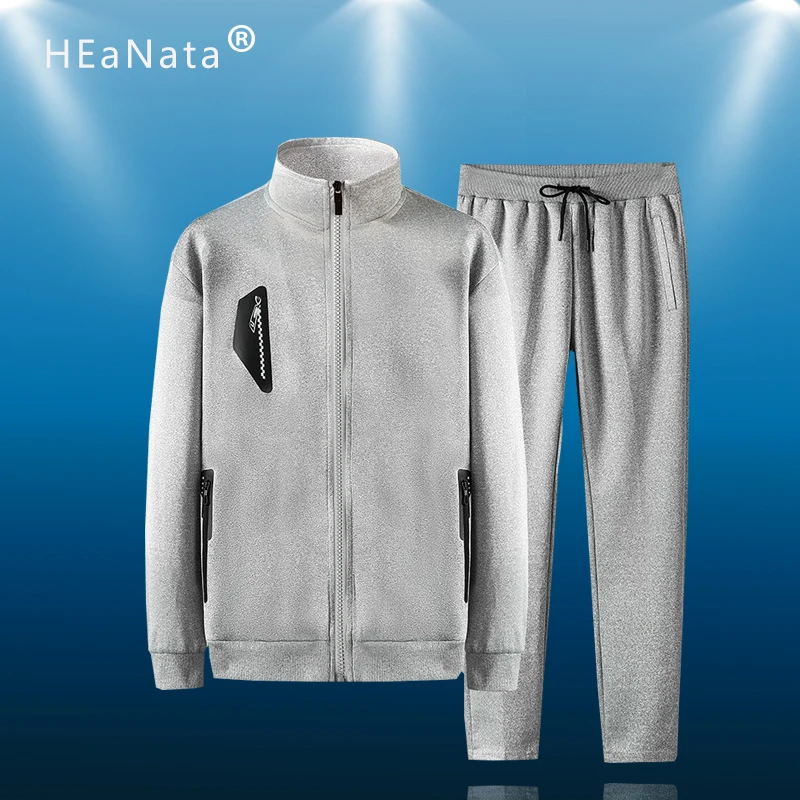 

Men's Sportswear Sport Sets Running Training Tracksuit Male New Fashion Spring Autumn Suits 2Piece Sweatshirt+Sweatpants 7XL 8XL