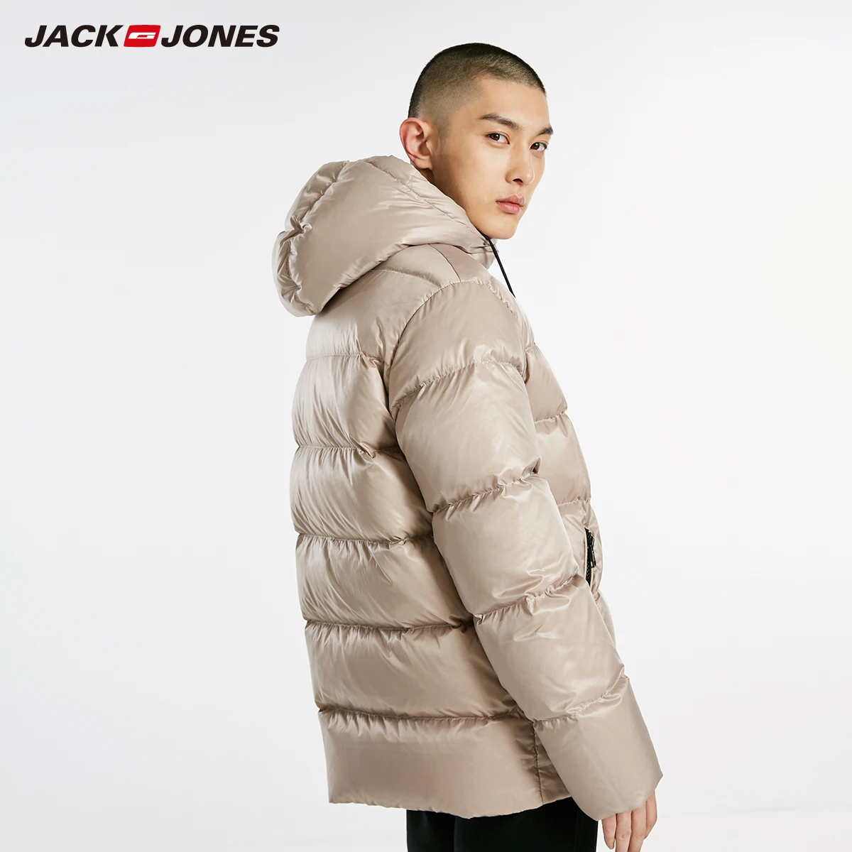 JackJones зимний мужской короткий Спортивный Повседневный пуховик с капюшоном |