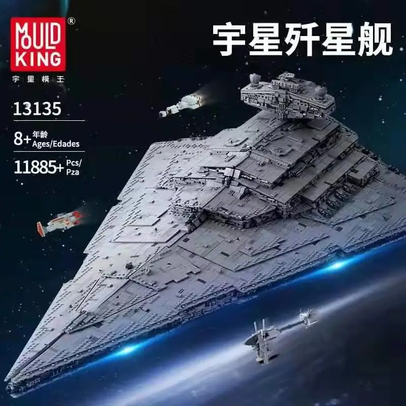 

Star Wars Series The MOC-23556 Imperial Destroyer Model Building Blocks Kids TOYS Compatible with Legoed 75252 Bricks DIY Gifts