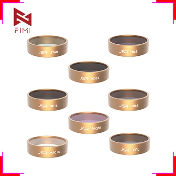 

8Pcs Len Filters Sets for FIMI X8SE 2020 Camera Drone UV CPL Night ND32 ND16 ND8 ND4 STAR Filter RC Drone Accessories