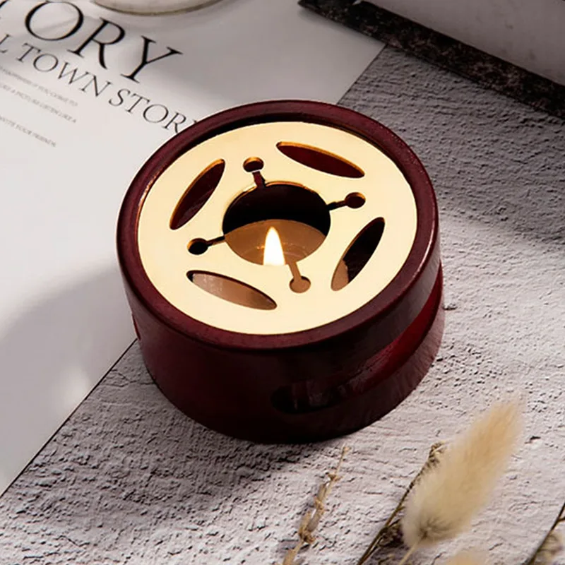 Retro Wax Seal Melting Furnace Solid Wood Oven Furnace Wax Pot Beads Sticks Heater Wax Warmer Decorative Craft for Candle Stamp# Scrapbooking & Stamps medium