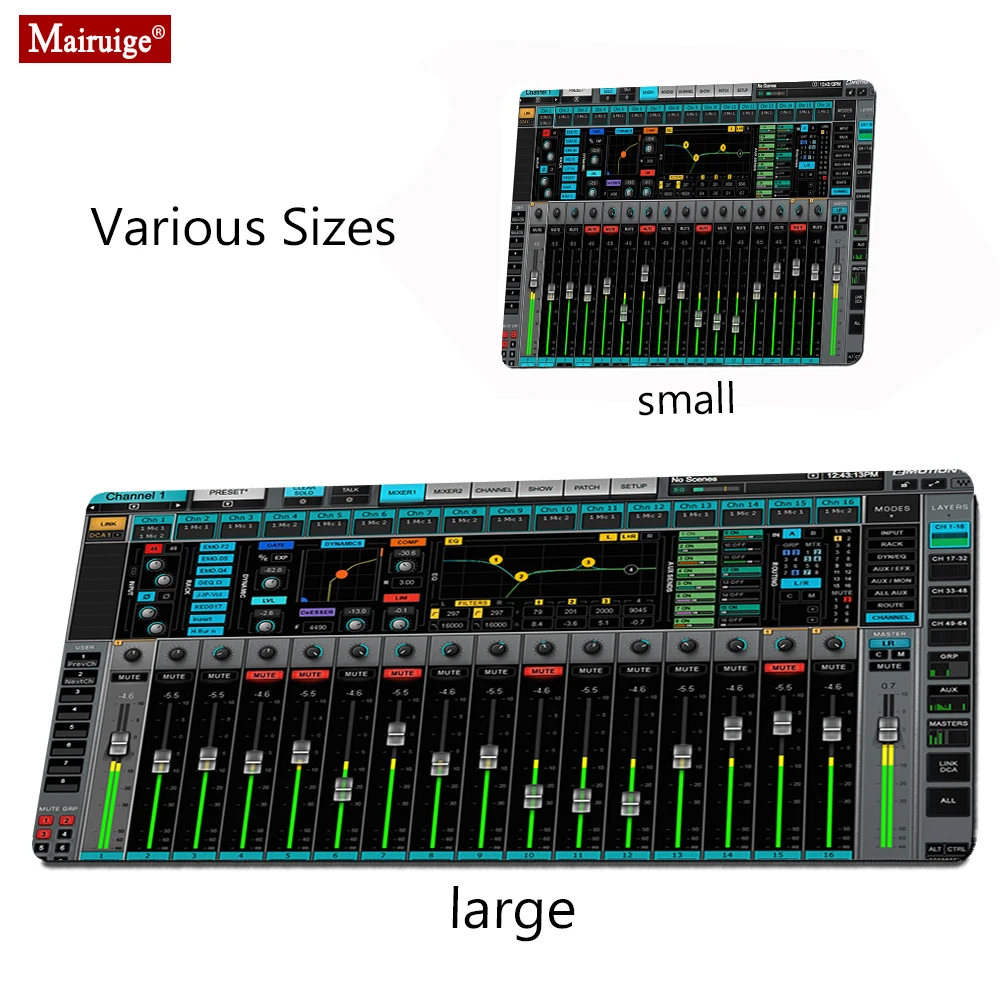 

Mouse Pad XXL 800x300/900X400mm Keyboard Pad Audio Mixer Mixing Console DIY Custom Game Desk Mat Gaming PC Mousepad Large Pads